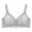 Gray, variant on Herrnalise Women's Breathable Solid Color Elegant Full Cover Cup Bra, Comfortable Wide Shoulder Strap Bra, Women's Lingerie & Underwear