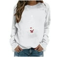 thumbnail image 2 of Merry Christmas Sweatshirts Womens Crewneck Christmas Printed Shirts Loose Long Sleeve Blouses Casual Xmas Sweatshirt Holiday Party Pullover Sweater Tops, 2 of 5