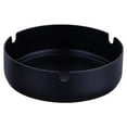 thumbnail image 2 of Stainless Steel Ashtray Large Black Stainless Steel High Temperature Resistant Drop Resistant Round Design Ashtray, 2 of 8