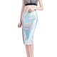 thumbnail image 1 of Gibobby mini faldas de mujer Falda de tubo dividida de cuero sexy para mujer Faldas de dama de fiesta delgadas(Blanco, XL), 1 of 5