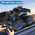 thumbnail image 3 of TEAYINGDE 1:16 RC Cars for Boys - All Terrain Remote Control Car with 2 Batteries for 60 Minutes Playtime - RC Drift Car for Boys and Girls (Blue), 3 of 7