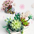 thumbnail image 3 of Eternal Flower Pot Plant Building Blocks Set Flores Artificiales Kits De Construcci贸n Diy Mini Potted Plant Blocks Modelo 3D Building Toy Gift Para Ni帽os Adultos Adolescentes, 3 of 7