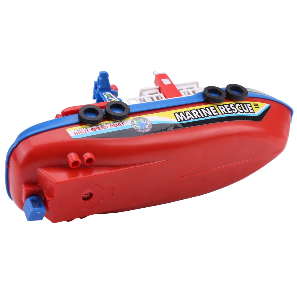 Bateau Jouet Pompier - Bateau à Pulvérisation Automatique Avec Lumières & Musique