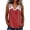 Red, variant on Camisole with Built in Bra Women Lace V Neck Sleeveless Tank Tops Casual Loose Soft Lace Patchwork Tunic Blouses for Summer Travel Red L