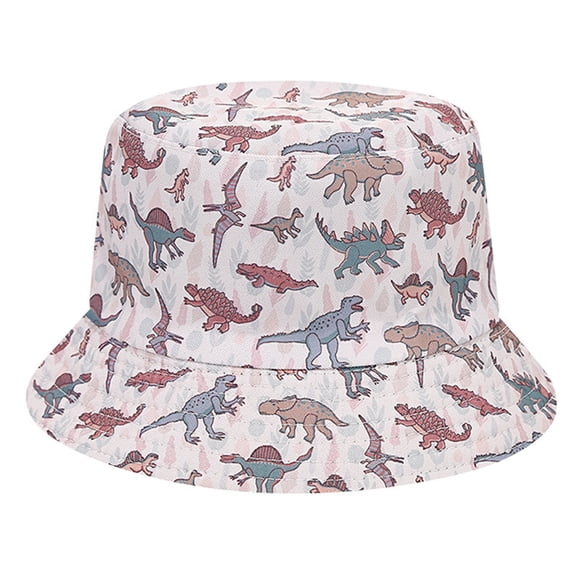 Hats for Women Kids Double Wear Printed Fisherman Hat Outdoor Sun Cap