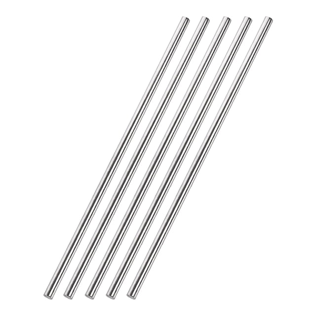 Unique Bargains 5mm x 300mm 304 Stainless Steel Solid Round Rod for DIY Craft - 5Pcs