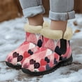 thumbnail image 3 of Whosucclay Flannel Womens and Girl Snow Boots Ankle Booties Waterproof Winter Boots Slip on Fashion Boots No Slip Boots, 3 of 6