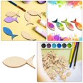 thumbnail image 4 of HLONK50 Pcs Large Popsicle Sticks for Crafts Wooden Fish Cutting, 4 of 8
