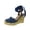 Denim, variant on Womens Moniquee Wedges Closed Toe Ankle Strap