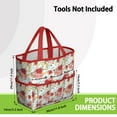 thumbnail image 3 of Bright Flowers Garden Tools Bag, Water-proof Oxford Garden Tote Home Organizer Gardening Tool Bag Kit Holder with 8 Pockets for Indoor and Outdoor Gardening(Tools Not Included), 3 of 6