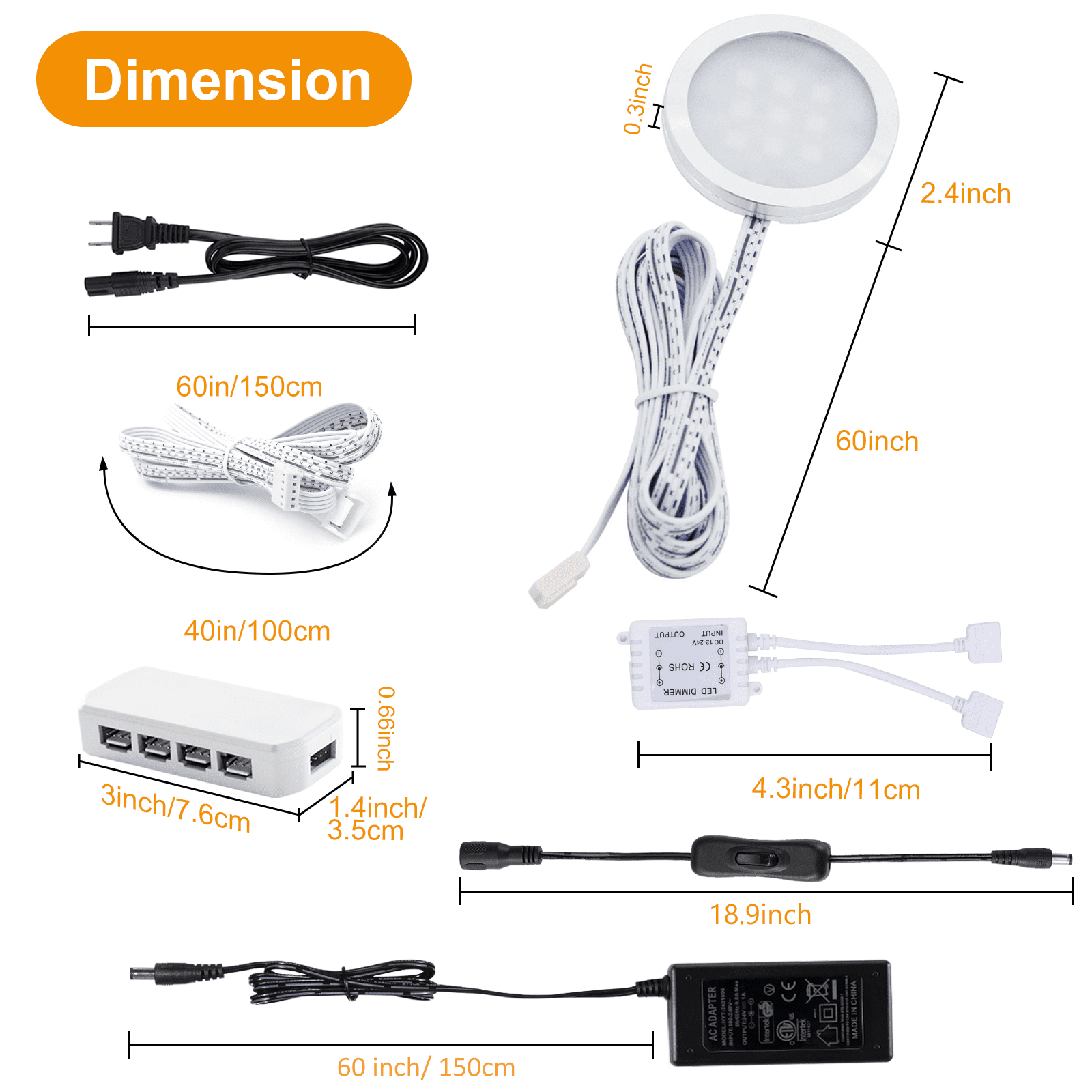 LED Under Cabinet Color Changing Puck Lights with Remote for Kitchen 20 Static Colors and 6 Dynamic Modes（12 Pack）