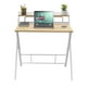 thumbnail image 2 of Escritorio Top Living Plegable de MDF y Acero con Estante Blanco, 2 of 11