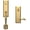 Lifetime Graphite Nickel, variant on Baldwin 85355190LENT Stonegate Evolved Handleset, Keyed Entrance Set Left Hand - Satin Black