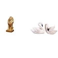 thumbnail image 1 of Figura de león,Estante con estatua de león para escritorio,oficina,decoración del hogar,Figura decorativa de león coleccionable para escritorio,estatua de resina de cisne,Figuras de, 1 of 8