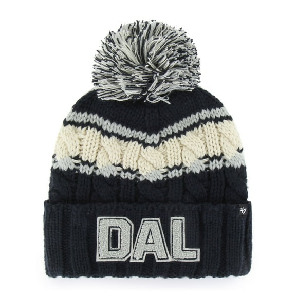 Women's '47 Navy Dallas Cowboys Emma Cuffed Knit Hat with Pom
