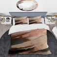 thumbnail image 2 of Designart "Contemporary Forms Rose Gold and Pink II" Abstract Bedding Covert Set - Modern Gold Bed Set With 2 Shams, 2 of 6
