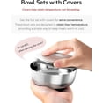 thumbnail image 5 of Korean Stainless Steel Rice Serving Bowls with Covers, Set of 4, Keep Your Food Hot & Cold, Long-Lasting Durability, Traditional Kitchenware for Home & Restaurants, Made in Korea, 5 of 8