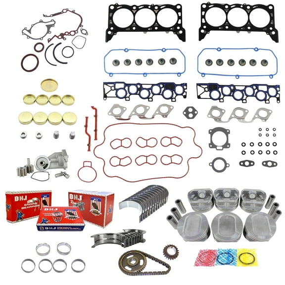 DNJ EK4128M Master Engine Rebuild Kit Fits Cars & Trucks 2001-2004 Ford E-150 E-150 Club Wagon E-150 Econoline E-150 Econoline Club Wagon E-250 E-250 Econoline F-150 4.2L OHV V6 12V VIN 2