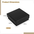 thumbnail image 4 of 72 Pcs Cardboard Jewelry Gift Boxes Bulk, Black Square 2 x 2 x 1.2 in Earring Gift Boxes with Lids for Presents, Ring Necklace Small Item Packaging with Sponge Insert, 4 of 5