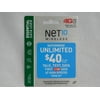 Net 10 Net10 $40 Unlimited / 30 Days