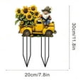 thumbnail image 2 of Garden Stake,Decorative Garden Stakes, Outdoor Garden Decor Honeybee Ornament Decorative Stake for Indoor Outdoor Patio Lawn, 7.8”*11.8”, 2 of 2