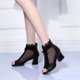 thumbnail image 5 of Zapatos de baile latino de malla, zapatos de mujer para bailar, salón de baile, Tango moderno, Salsa, zapatos de baile de tacón alto para mujer, 5 of 5