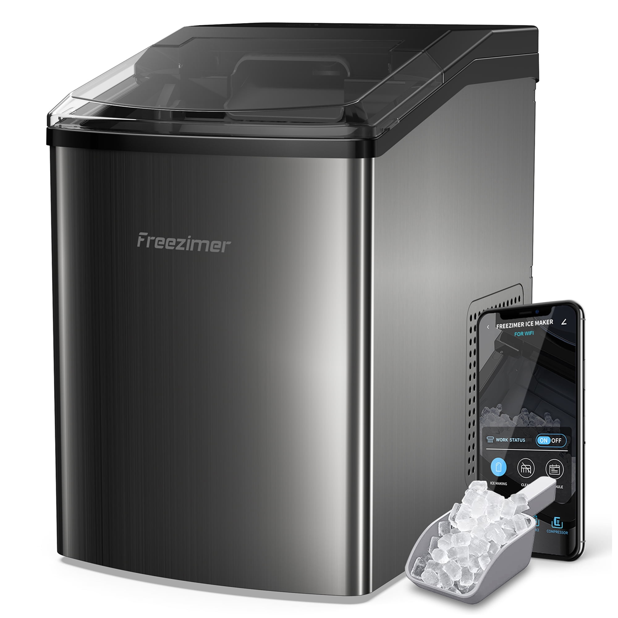 Freezimer DIM-30A Ice Maker Machine Nugget Ice for Home, Pellet