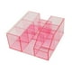 thumbnail image 1 of Organizador de pestañas, caja de almacenamiento, soporte para cosméticos, exhibidor acrílico, suministros de belleza transparente rosa, 1 of 9