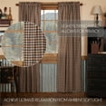 thumbnail image 5 of VHC Brands, Bingham Star, Cotton, 84x40, Plaid Star Panel, Set of 2, Black, 5 of 5
