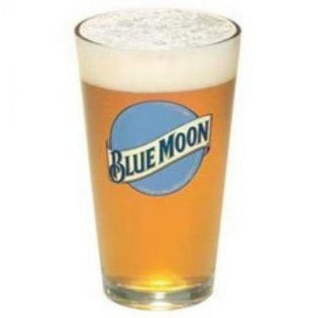 Blue Moon Beer Pint Glass | Set of 2 Glasses (Best Blue Moon Beer)