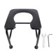 thumbnail image 2 of Silla con orinal portátil, asiento de inodoro antideslizante de plástico de acero inoxidable de 9,84 pulgadas, taburete de baño para anciano multifuncionales, jujeres, 2 of 7