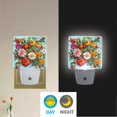 thumbnail image 2 of Yayeee LED Plug in Night Light for The Home with Auto Dusk to Dawn Light Sensors, 2 Pack, Pink Floral Tomatoes, 2 of 6