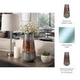 thumbnail image 5 of Elegant Glass Vase for Living Room Decor - Home Decor Accents with Sculptural Form and Grounded Base - Decorative Flower Vase for Room, Bedroom, House, Office and Table Display - 17", Black & Red, 5 of 13