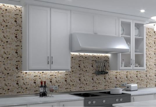 Oasis Gobi Brown Pebble Stone Look Natural Stone Mosaic Wall and Floor Tile