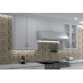 thumbnail image 6 of Oasis Gobi Brown Pebble Stone Look Natural Stone Mosaic Wall and Floor Tile, 6 of 8