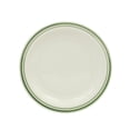 thumbnail image 5 of Gibson Home Hometown Diner 12-Piece Porcelain Dinnerware Set, Round Plates and Bowls Set for 4, White with Green Rim, Dishwasher Safe – Dinner Plate, Salad Plate & Cereal Bowl, 5 of 12