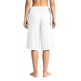 thumbnail image 5 of Utoimkio Elastic Waist Textured Culottes for Women Casual Loungewear Shorts with Tassel Drawstrings, 5 of 5