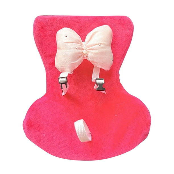 Asiento de coche para muñecas con cojín de peluche suave, clip y soporte de escritorio. Adorno de coche bonito y funcional para fans y coleccionistas de muñecas.