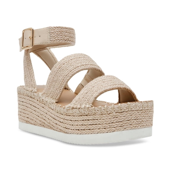 Wild Pair Showstop Wedge Sandals Natural Raffia 12M
