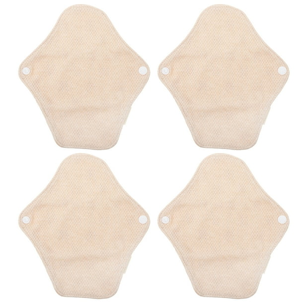 WORGEOUS 4 Unids Pads de servilletas sanitarias lavables Mujeres Mats de enfermería Almohadillas menstruales reutilizables