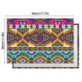 thumbnail image 6 of Rustic Style Tribal Boho Flax Placemats Set of 4, 12x18 Inch Vintage Artistic Classic Table Mats, Washable Earthy Ethnic Decor for Kitchen and Dining Table, 6 of 6