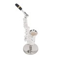 thumbnail image 4 of Sax Model, Metal Gift Silver Plated Alto Saxophone Ornament  With Box Base For Music Lovers For Desktop, 4 of 8