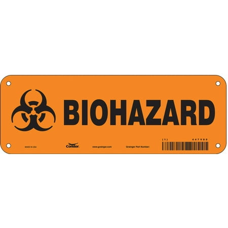 

Condor Safety Sign 3.5x10in Polyethylene 447V80 447V80 ZO-G5864728
