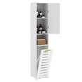 thumbnail image 4 of VECELO 66.9" Tall Bathroom Cabinet with Tilt-Out Laundry Basket, Mirror and Handles, Cabinet with Multiple Adjustable Shelves for Bathroom, Living Room or Kitchen, 4 of 15