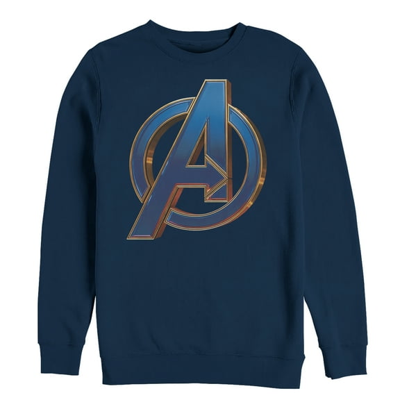 Men's Marvel Avengers: Endgame Bold Logo  Sweatshirt Navy Blue 3X Large