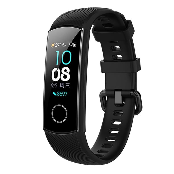 Correa de muñeca de silicona con hebilla de acero para Huawei Honor Band 5/4 Blanco Ndcxsfigh Para estrenar
