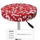 thumbnail image 4 of Disketp Question Marks1 Funda Redonda para Taburete, Funda de Cojín para Silla de Bar Suave y Elástica-13 inch, 4 of 7