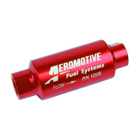 Aeromotive 10 AN 40 Micron Red Fuel Filter P/N 12335