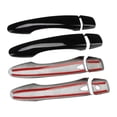 thumbnail image 3 of 1 Set Exterior Door Handle Cover Trim Fit for Nissan For Rogue Murano For Maxima Glossy Black ABS, 3 of 5