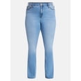 thumbnail image 5 of Terra & Sky Women's Plus High Rise Bootcut Jeans, Sizes 16W-28W, 5 of 5
